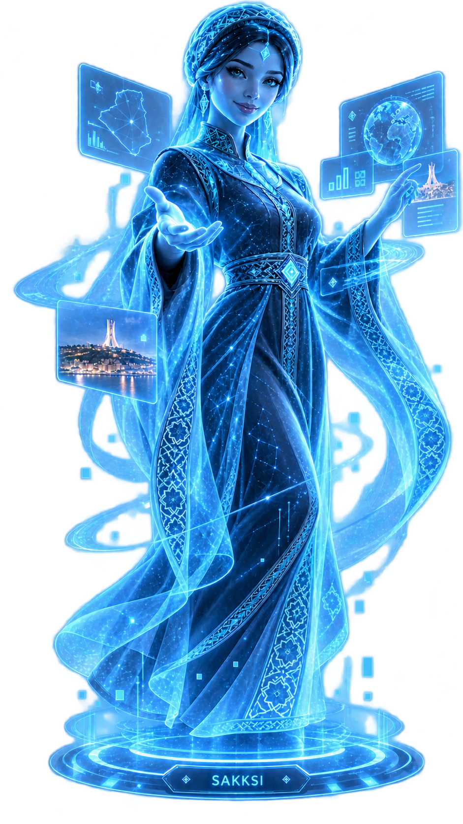 SAKKSI holographic AI assistant